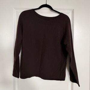 Charter Club Dark Brown Long Sleeve Top